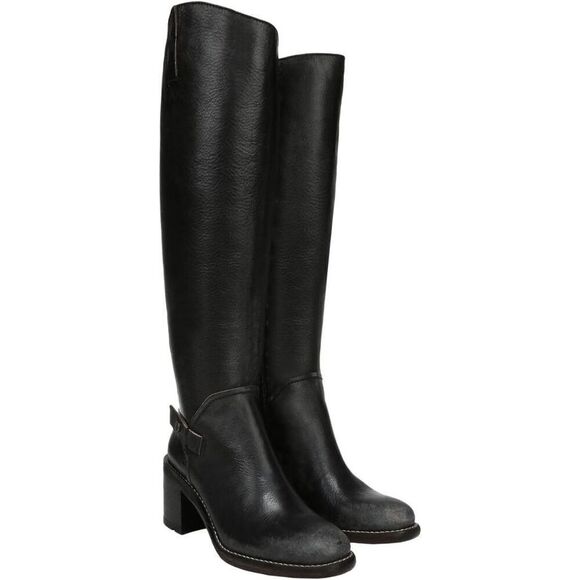 Franco‎ Sarto Women's l-Kiana Wide Calf Knee High Boot Rustic Black Size 5.5M - Picture 1 of 13